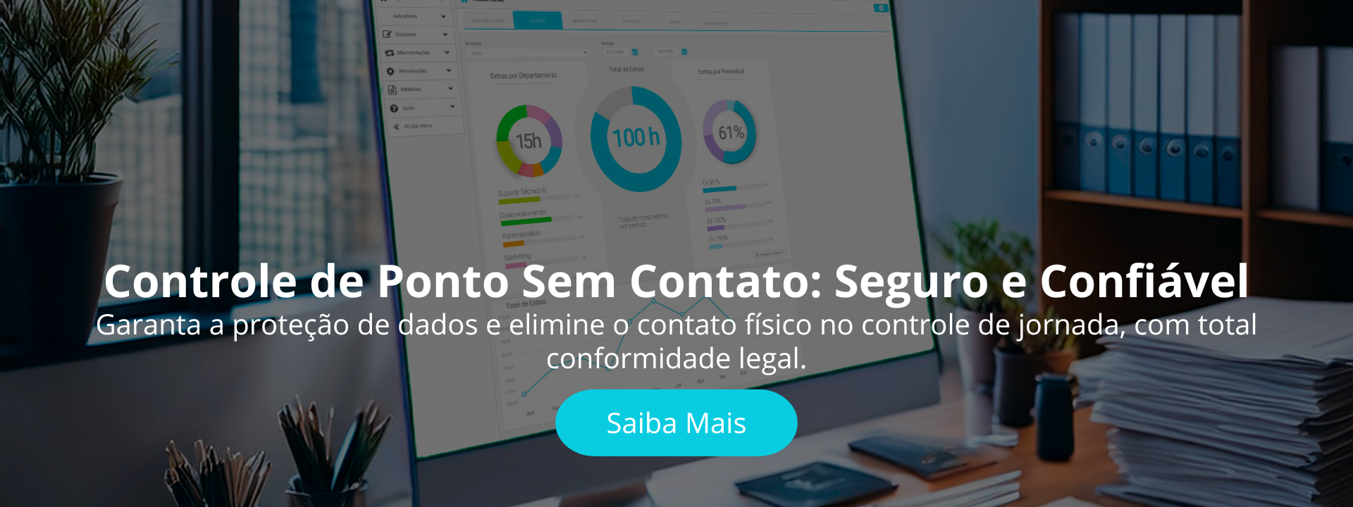 Garanta a proteção de dados e elimine o contato físico no controle de jornada, com total conformidade legal.