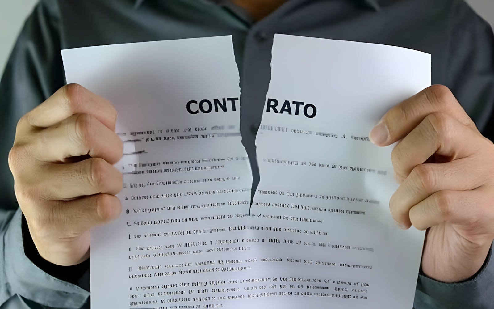 pessoa rasgando o contrato de trabalho, como o ponto eletronico pode ajudar nisso