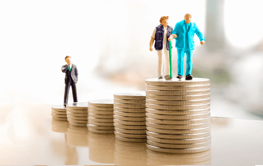 imagem de dinheiro acomulado da previdência privada corporativa para a aposentadoria