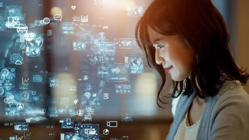 pessoa utilizando Inteligência Artificial no RH
