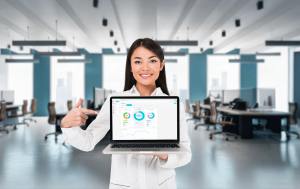 mostrando sistema de controle de ponto eficiente