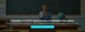Controle de jornada simplificado, relatórios completos e conformidade total com a legislação educacional.